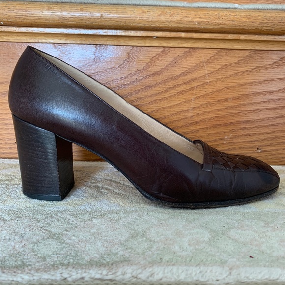 Bottega Veneta Shoes - Bottega Veneta woven leather heels size 9